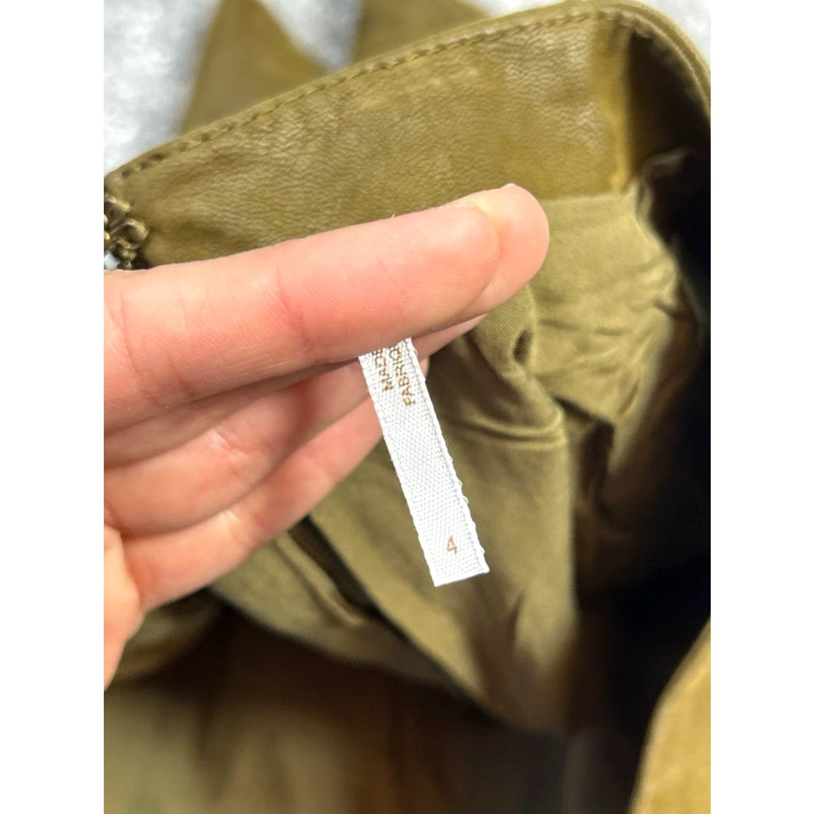 Free People Free People Modern Femme Vegan Suede Mini Skirt Womens 4 Green Lined Back Zip Size 27" / US 4 / IT 40 - 6 Thumbnail