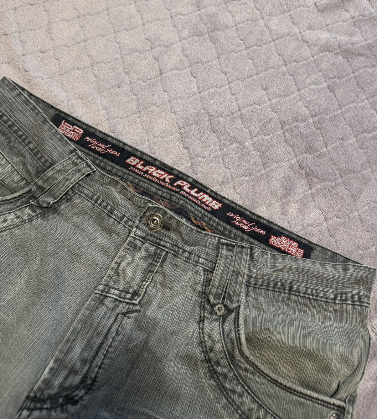 Japanese Brand × Vintage Vintage sk8 rap Black Plumb Denim Pants Size US 38 / EU 54 - 5 Thumbnail