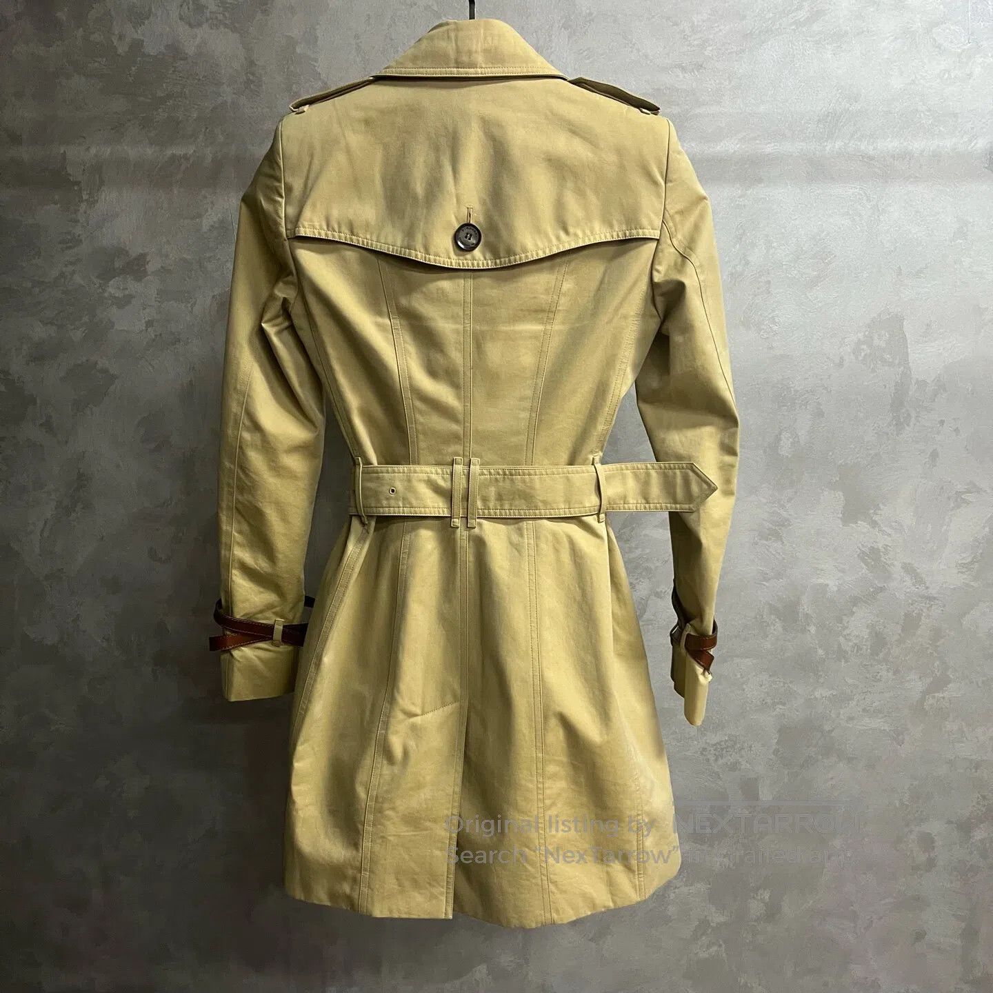 Burberry Burberry Honey-colored solid-color double-buttoned mid-len Size S / US 4 / IT 40 - 6 Thumbnail