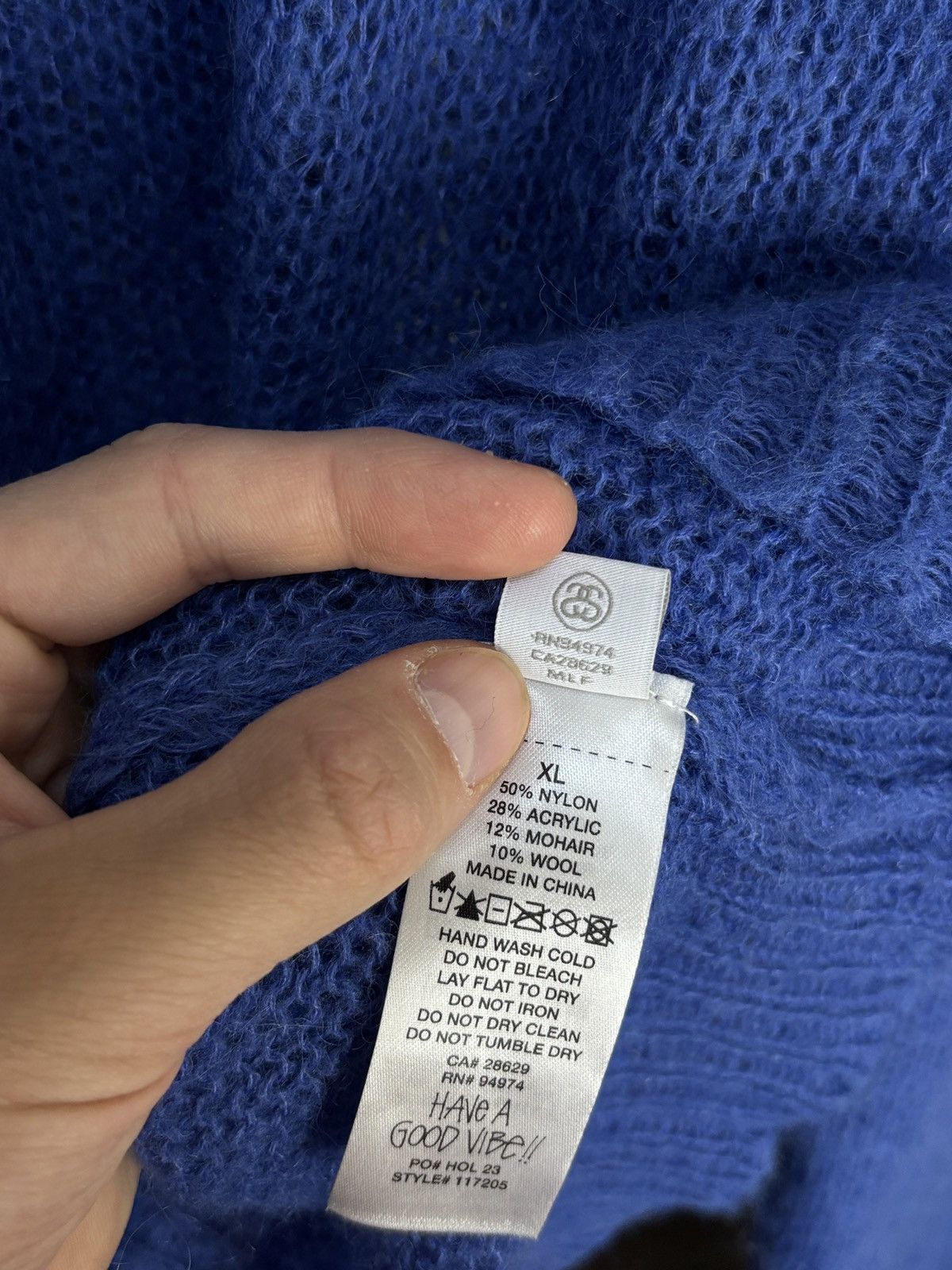 Stussy Stussy Loose Knit Avant Garde Sweater Vintage Mohair Blend Size US XL / EU 56 / 4 - 9 Thumbnail
