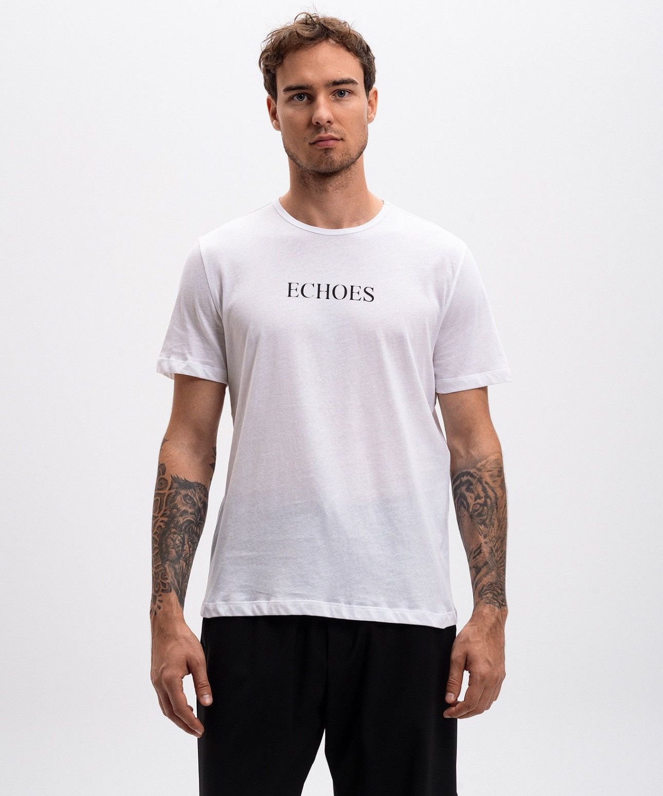 Ann Demeulemeester Last Size Ann Demeulemeester Echoes White Printed Tee Size US XXL / EU 58 / 5 - 2 Thumbnail
