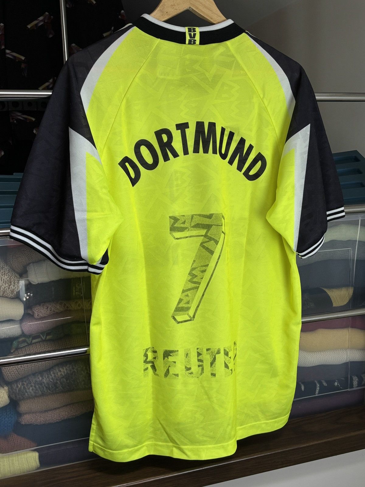Nike 90s Nike #7 Reuter Borussia Dortmund BVB Soccer Jersey Size US M / EU 48-50 / 2 - 4 Thumbnail