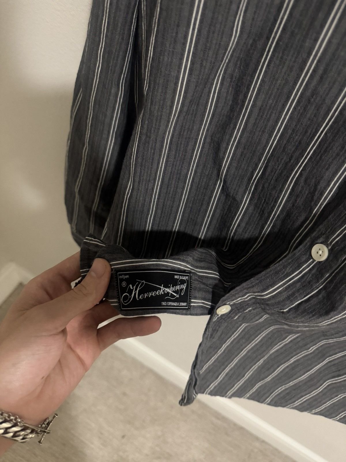 Other VINTAGE HERREEKVIPERING BUTTON UP (L) Size US L / EU 52-54 / 3 - 5 Thumbnail