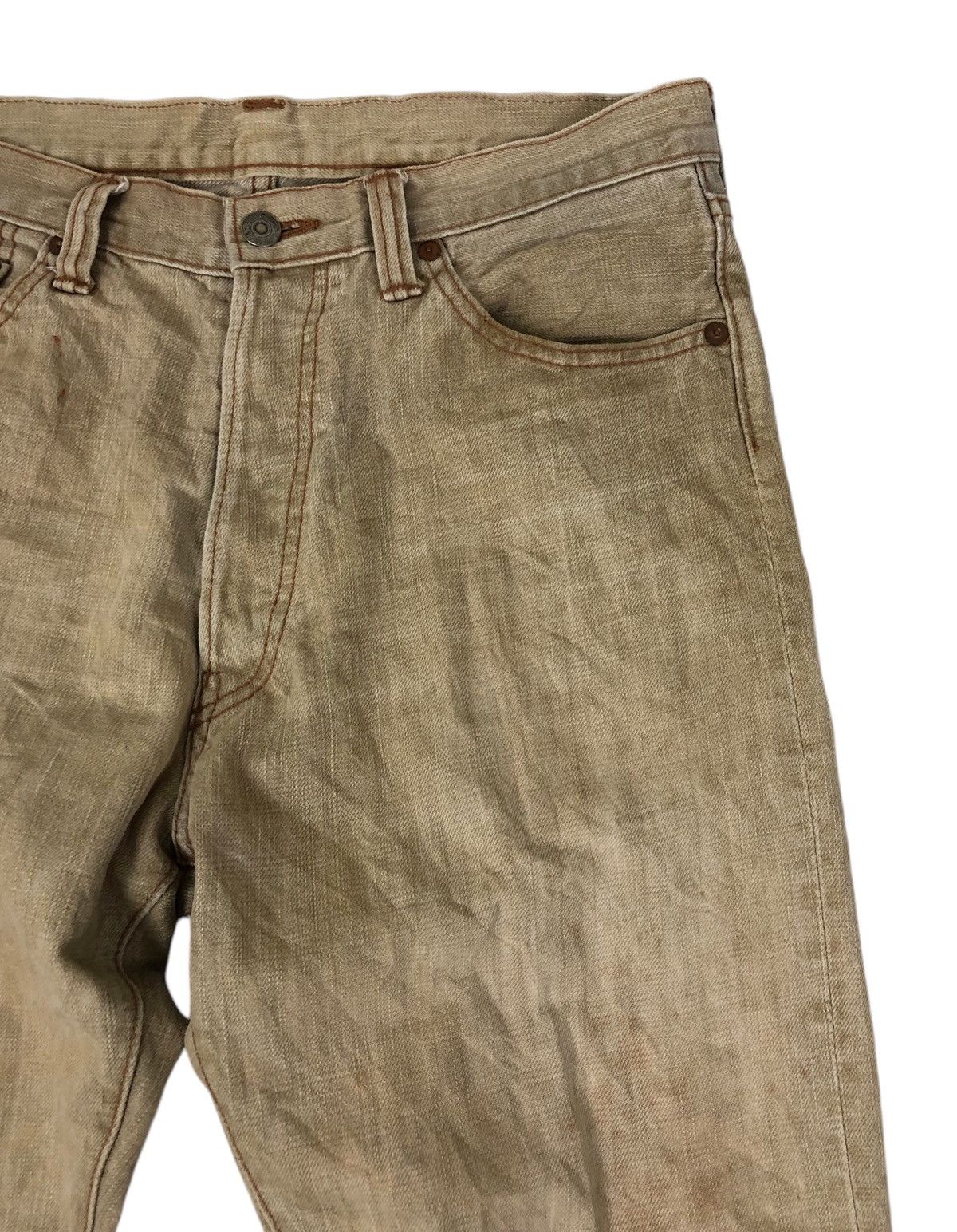 Eternal × Japanese Brand Eternal Distress Ripped Dirty Patina Denim Jeans Size US 31 - 6 Thumbnail