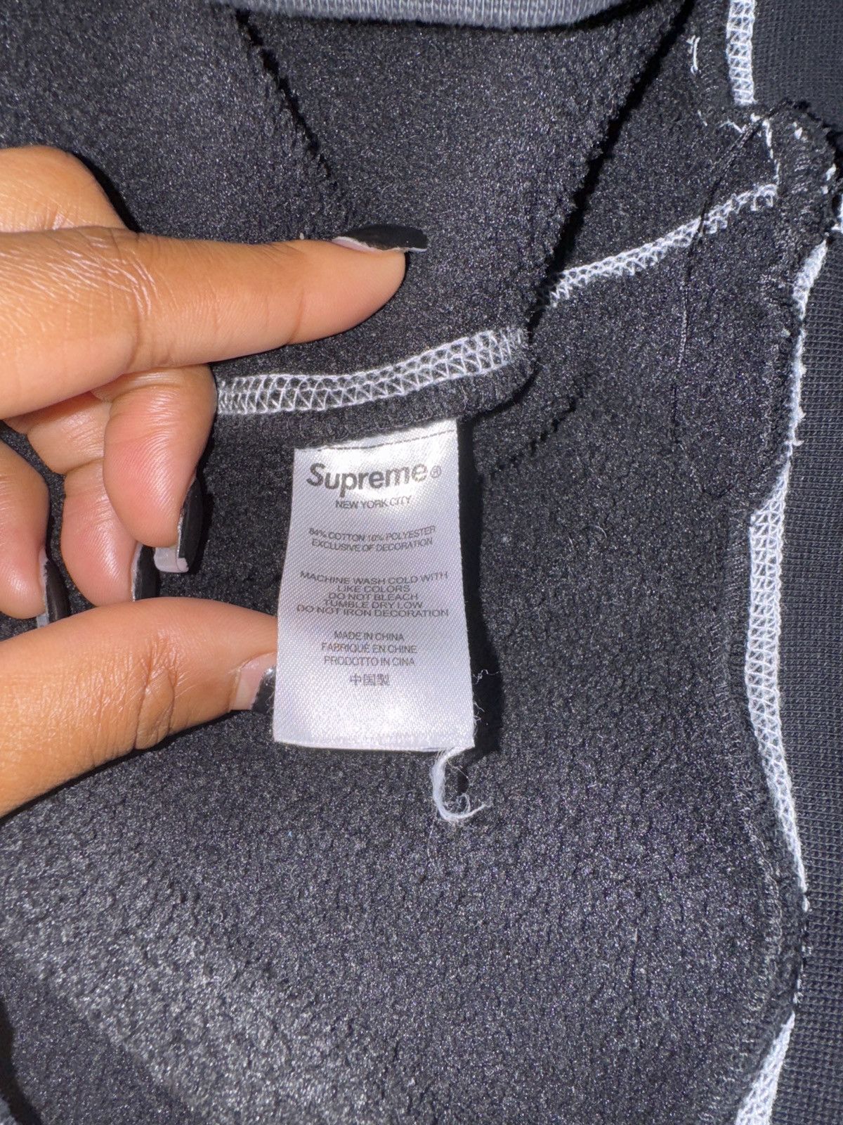 Supreme Supreme Coverstitch Hooded Sweatshirt Size US L / EU 52-54 / 3 - 6 Thumbnail