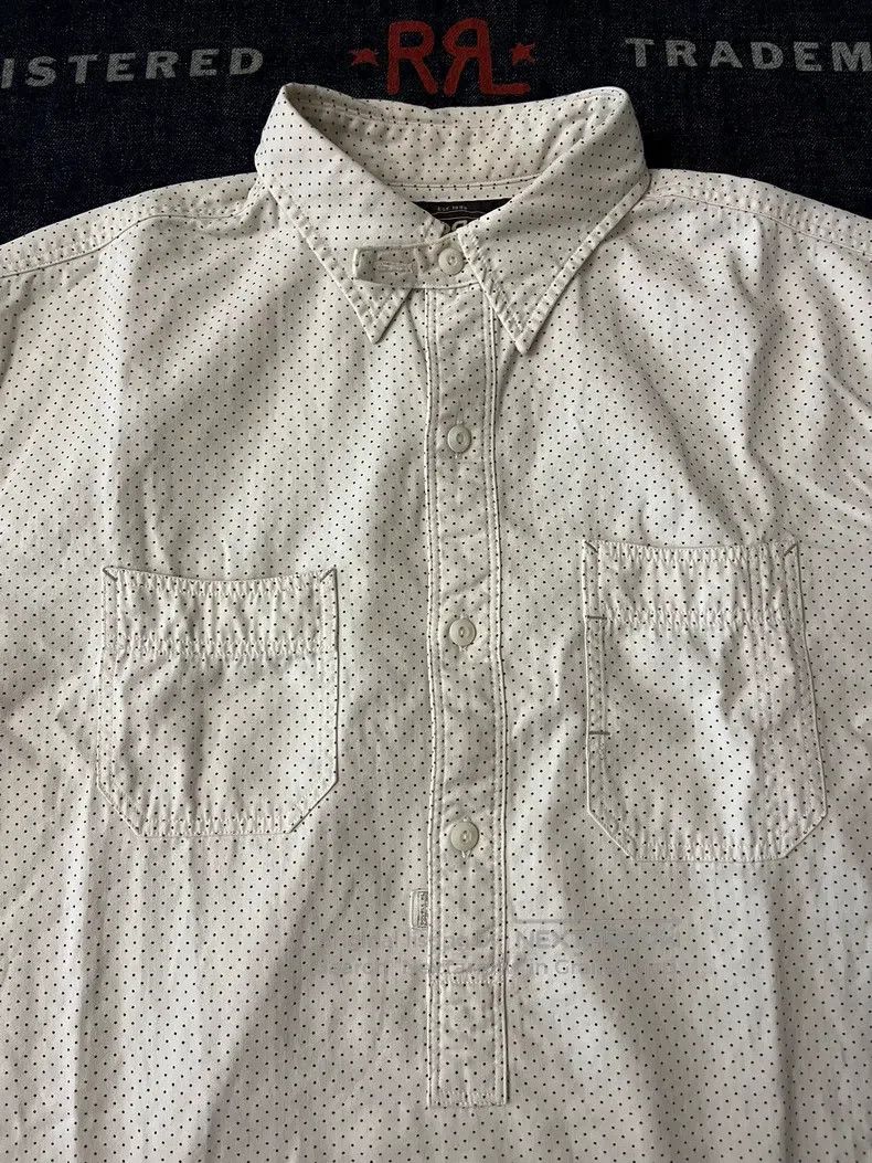RRL Ralph Lauren RRL Ralph Lauren Early vintage pullover white workwear shi Size US S / EU 44-46 / 1 - 2 Thumbnail