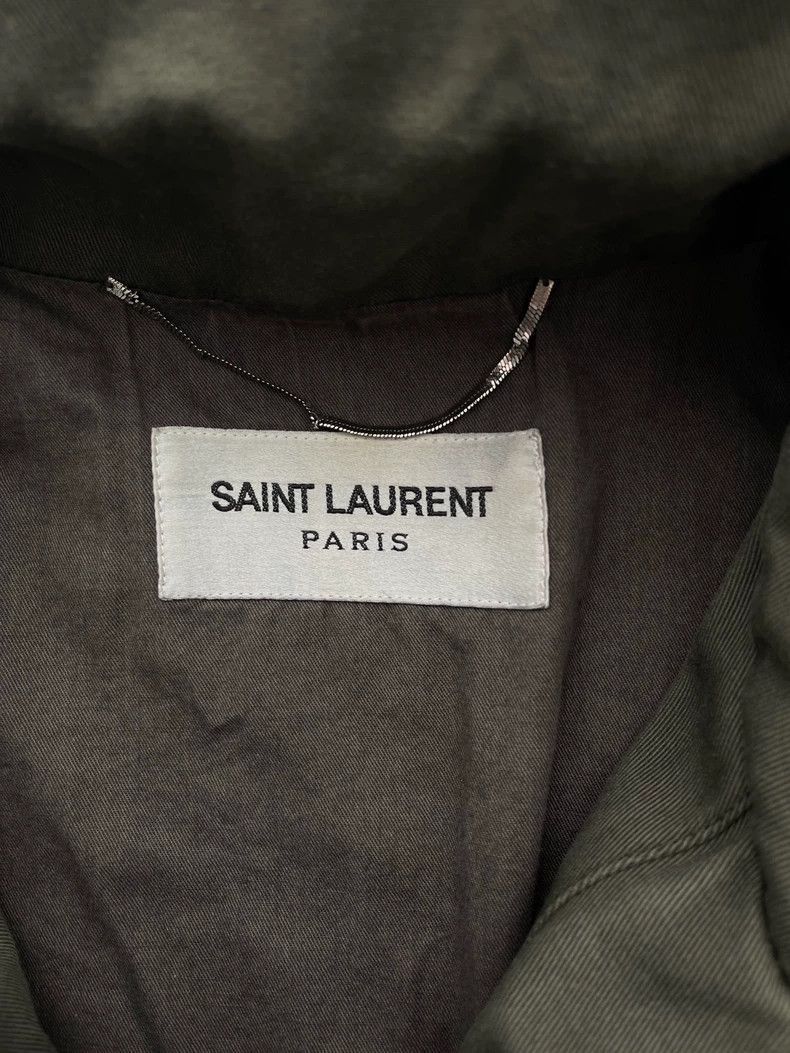 Saint Laurent Paris Saint Laurent Paris Military green button studded patchwork Size US S / EU 44-46 / 1 - 6 Thumbnail