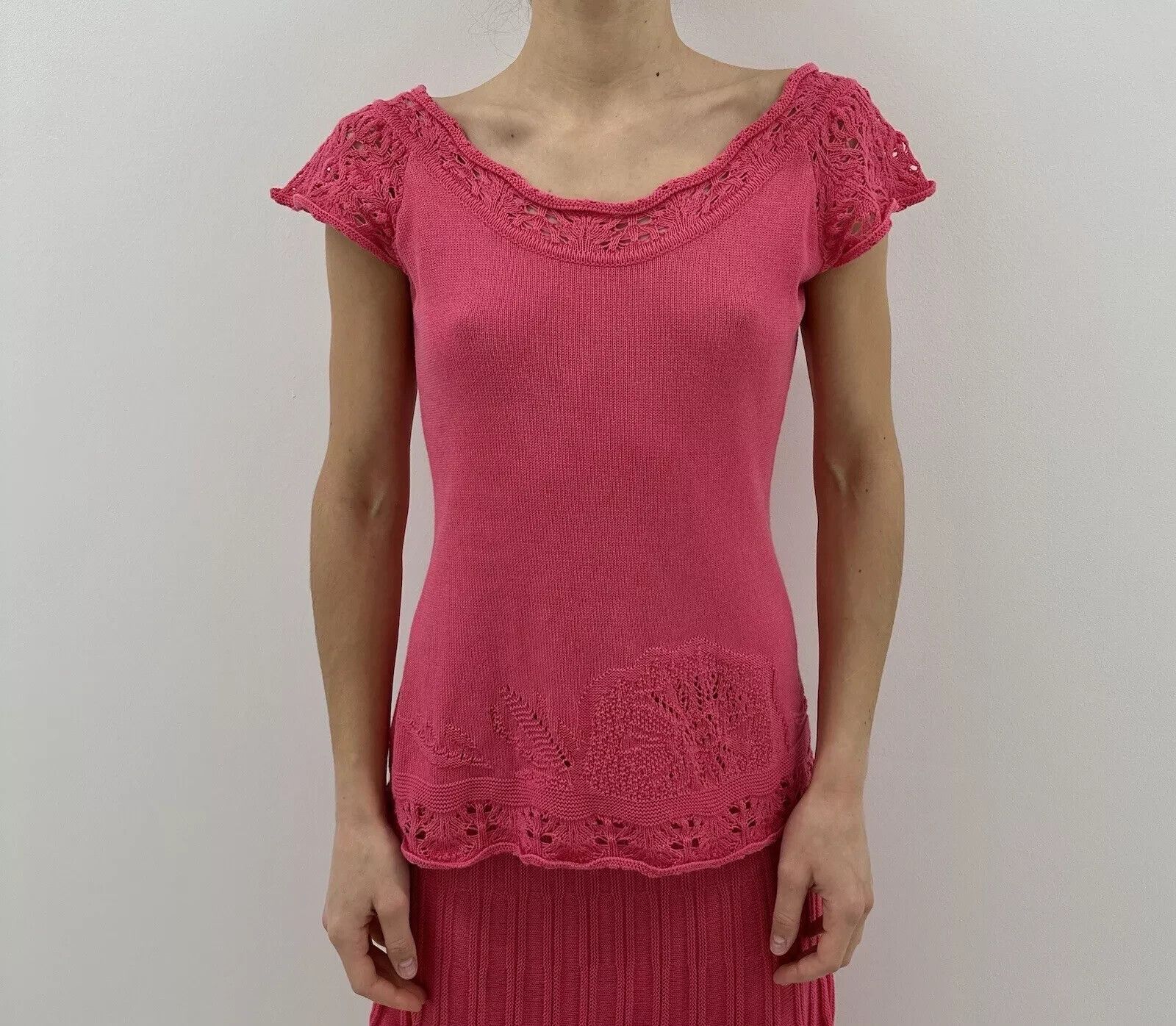 Other Ivko Set Of 2 Top Cardigan Pink Cotton Womens Size S Size US S / EU 44-46 / 1 - 4 Thumbnail