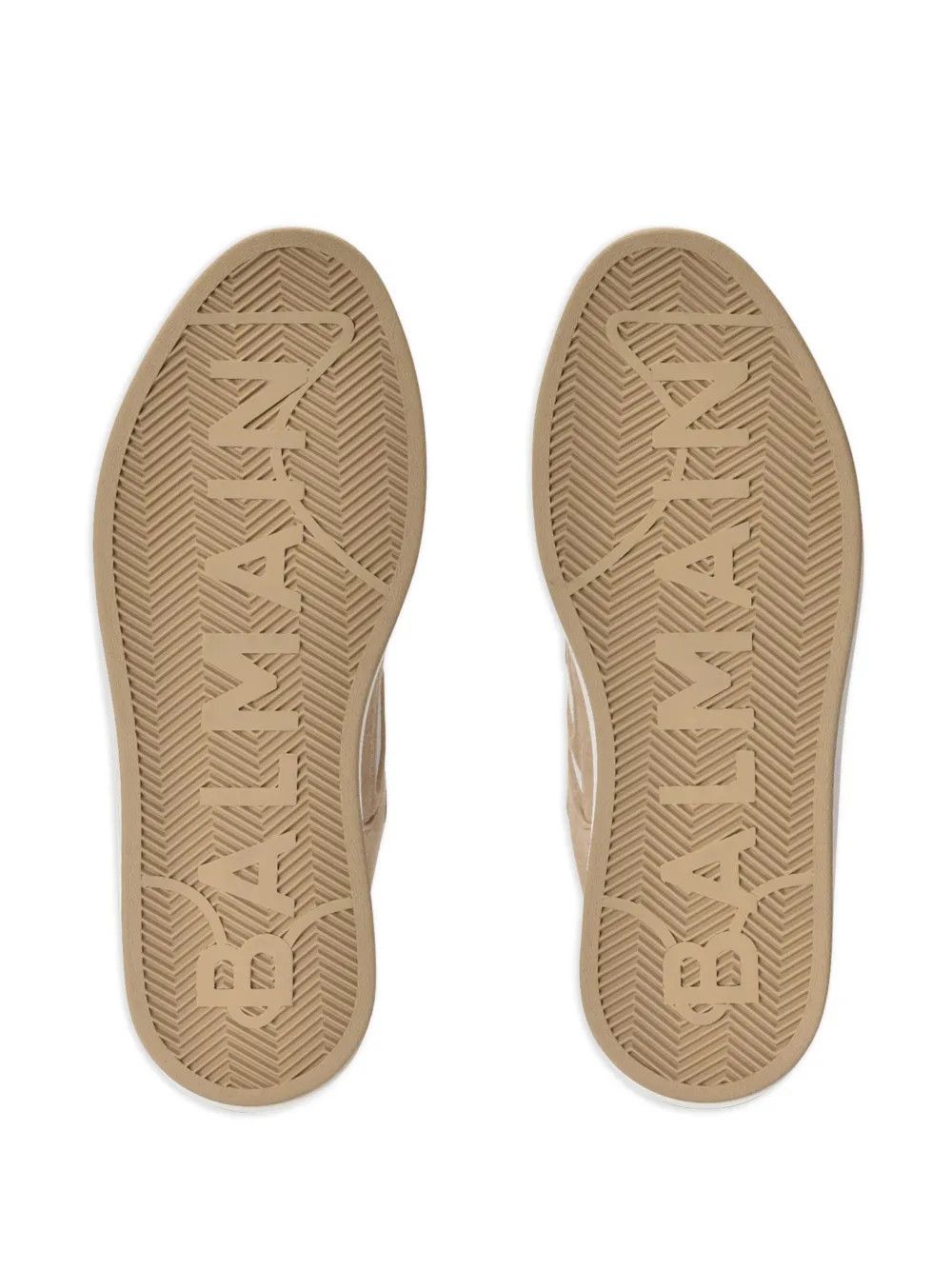 Balmain o1s1wg111225 B-Court Skate Sneakers in Beige Size US 6 / IT 36 - 5 Thumbnail