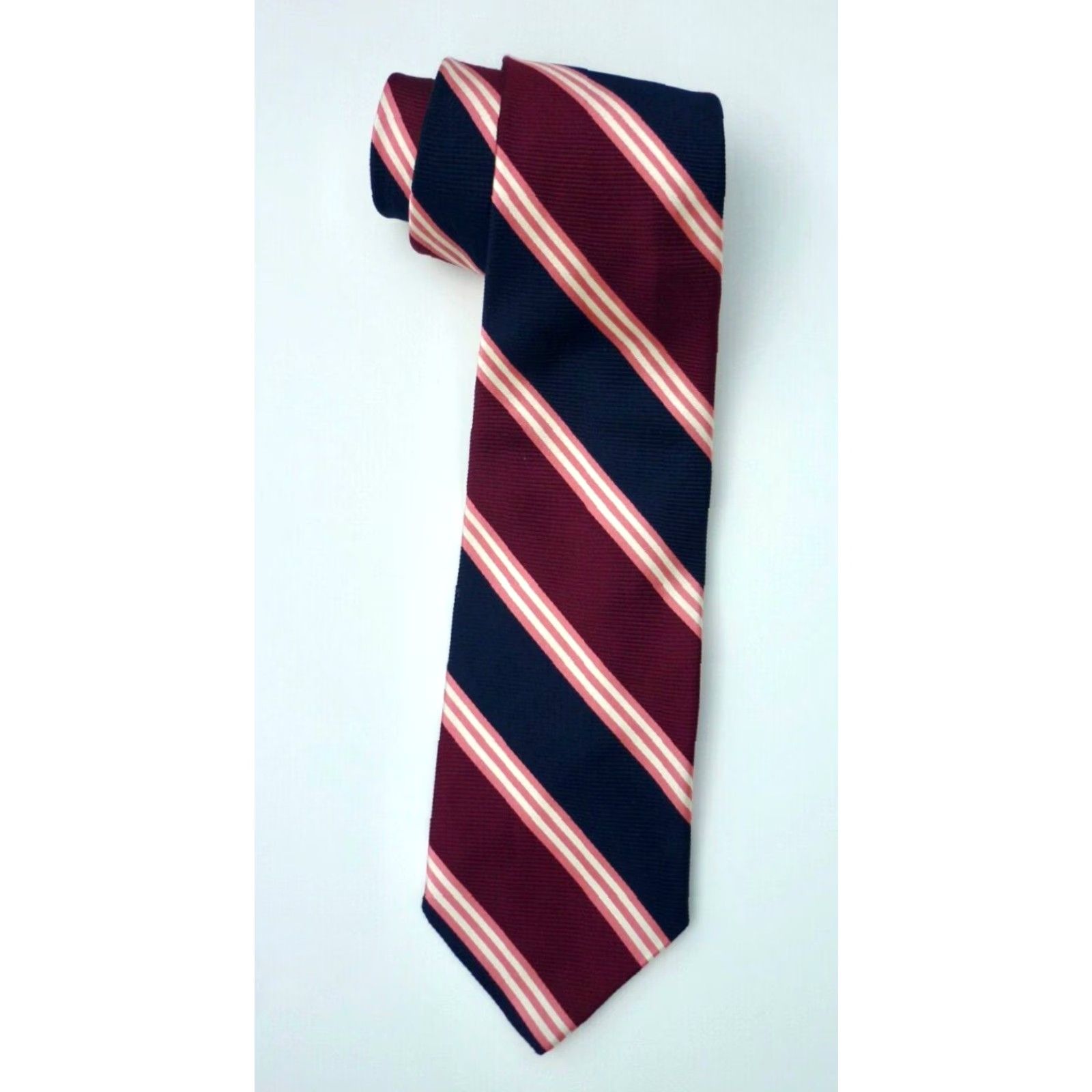 Brooks Brothers Brooks Brothers Makers Silk Tie Woven in England Made in USA Multicolor Stripes 60" 3.75" Silk Men Tie Size ONE SIZE - 3 Thumbnail