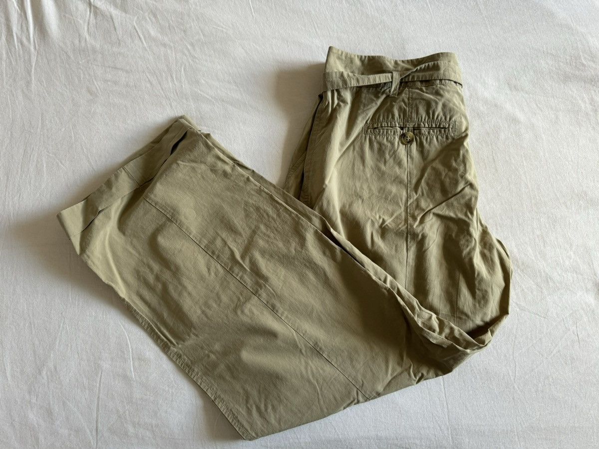 Weekend Max Mara Weekend MaxMara 10 Light Brown buckle waist straight pants Size 32" / US 10 / IT 46 - 5 Thumbnail