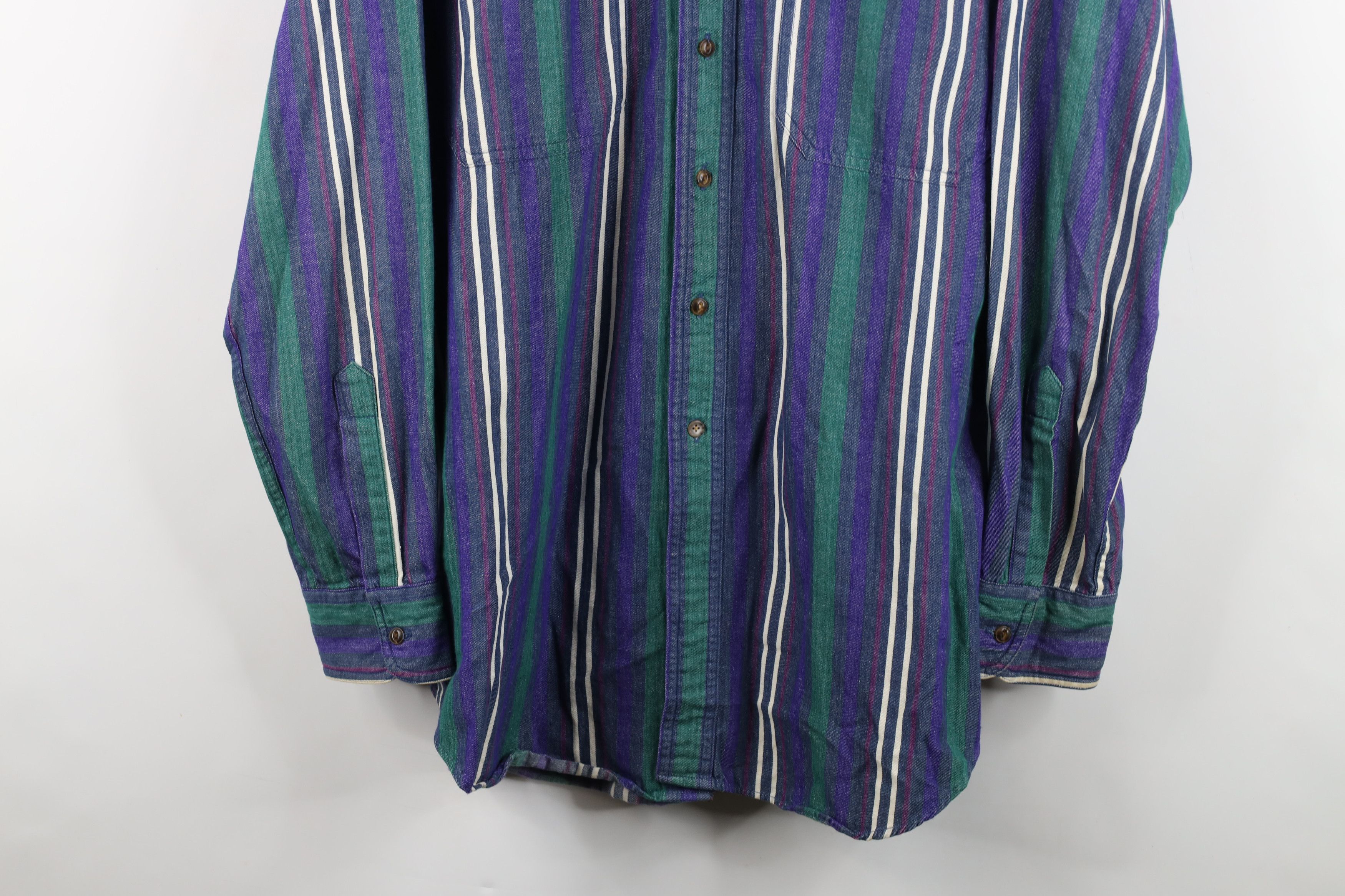 Ralph Lauren Vintage 90s Ralph Lauren Denim Collared Button Down Shirt Size US L / EU 52-54 / 3 - 3 Thumbnail