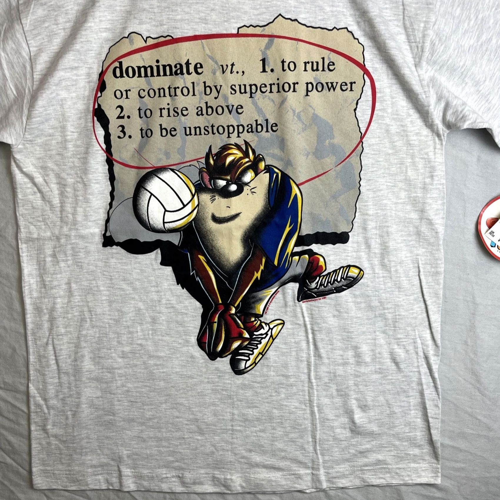 Vintage VINTAGE Looney Tunes Taz Shirt Mens Large Cartoon 90s Volleyball Tee Shirt Size US L / EU 52-54 / 3 - 2 Thumbnail