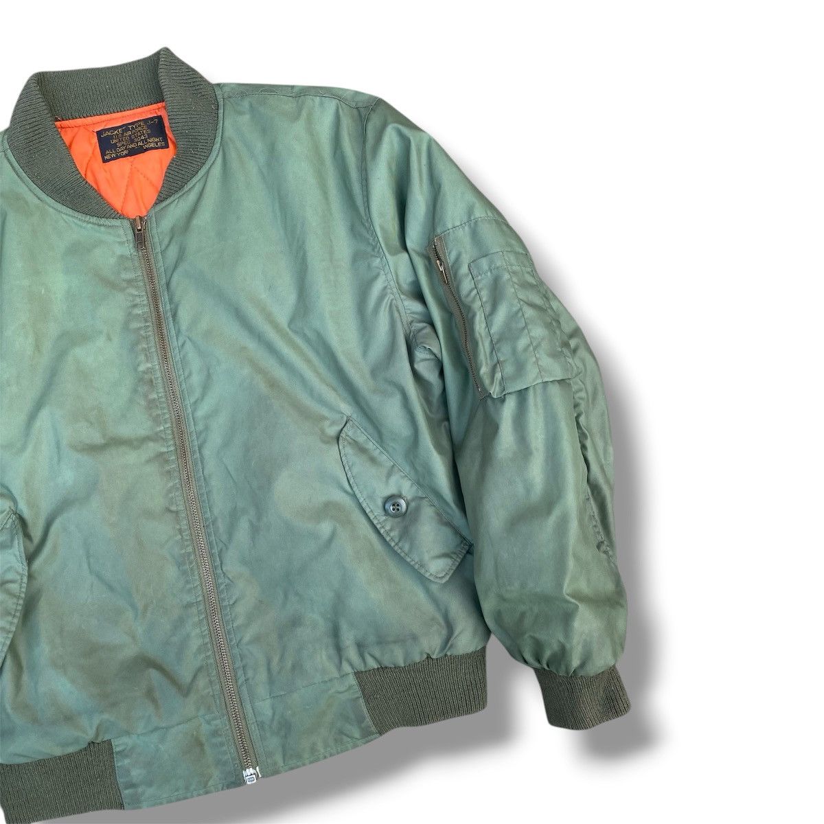 Vintage Vintage 90s MA-1 Bomber Flight Jacket. #G6 Size US M / EU 48-50 / 2 - 2 Thumbnail