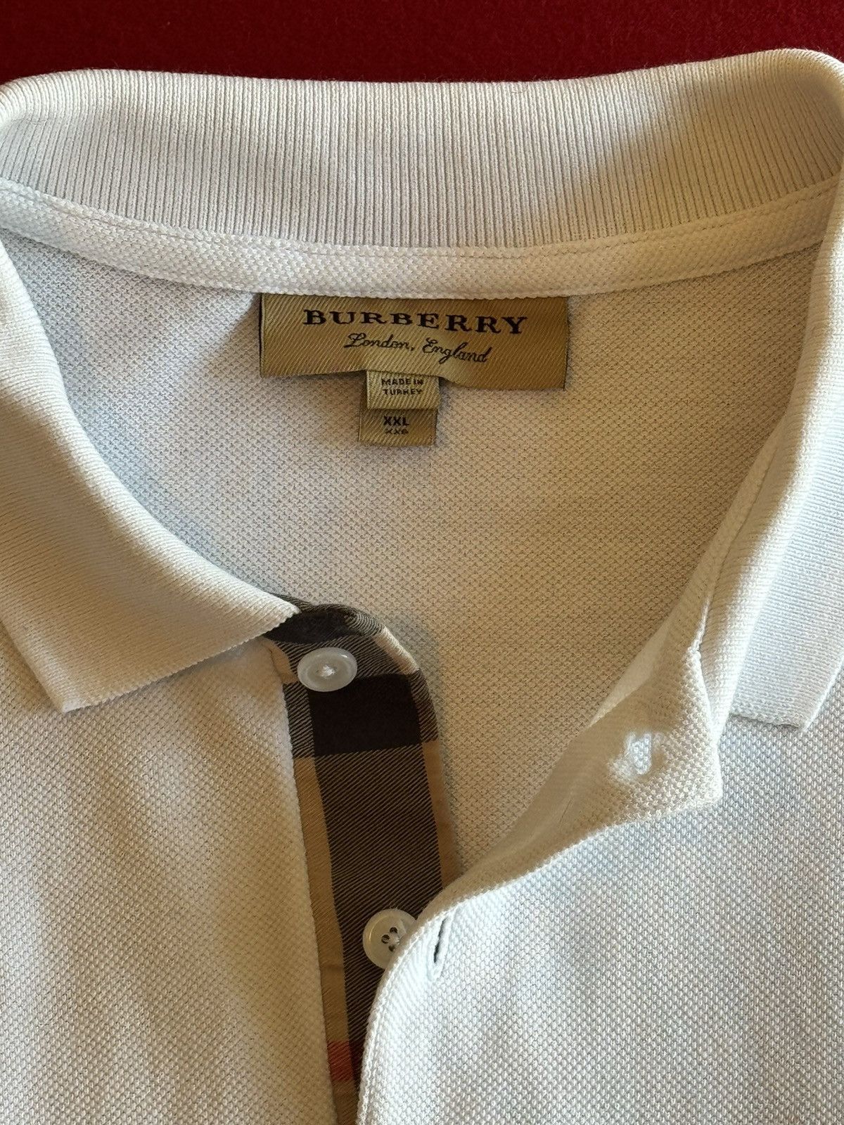 Burberry Burberry Polo Shirt Short Sleeve Sz XXL Size US XXL / EU 58 / 5 - 4 Thumbnail