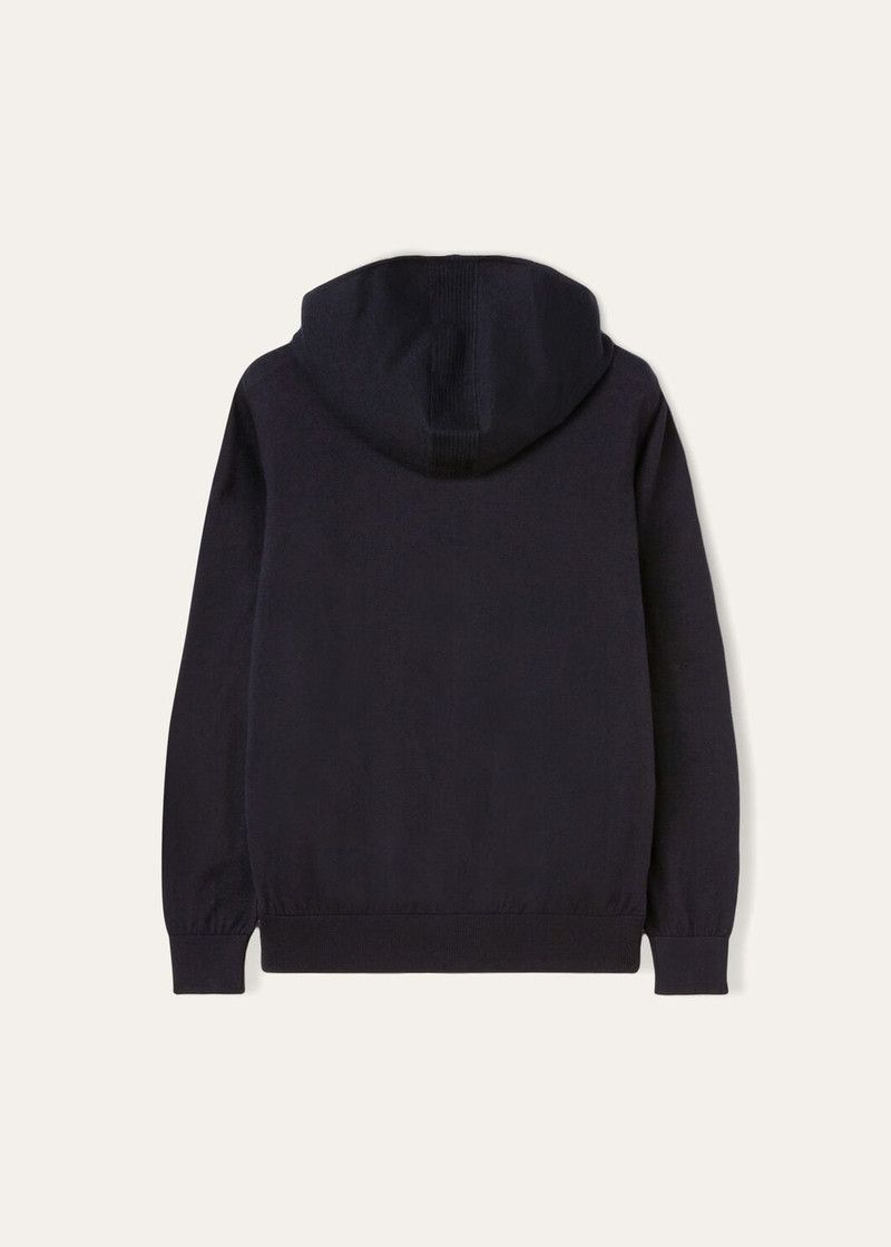 Loro Piana o1w1db10226 FAF8493 Hood Leasure Bomber in Blue Size US XL / EU 56 / 4 - 6 Thumbnail