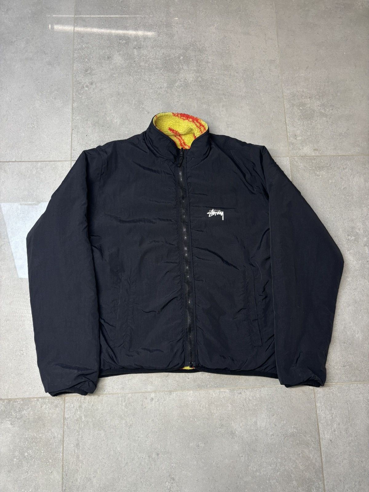 Stussy Stussy Dragon Sherpa Reversiable Yellow And Black Size US S / EU 44-46 / 1 - 8 Thumbnail