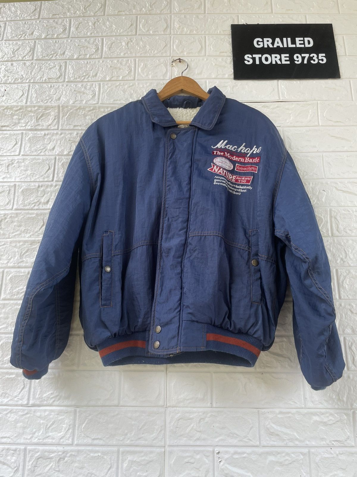 Japanese Brand × Vintage Vintage Machope Bomber Jacket Size US L / EU 52-54 / 3 - 1 Thumbnail