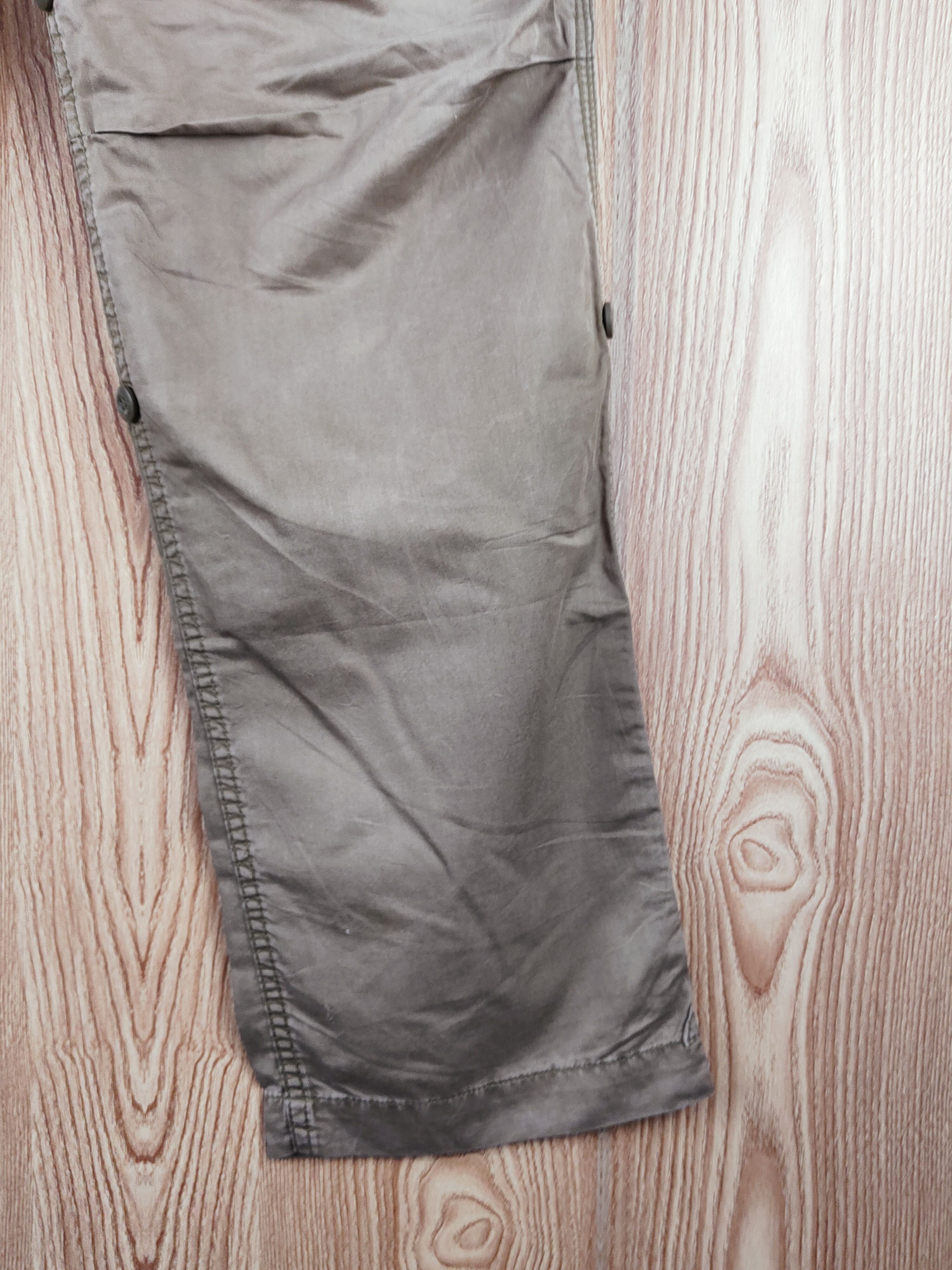 Japanese Brand Back Number Olive Faded Multipocket Cargo Pants #W853 Size US 32 / EU 48 - 6 Thumbnail