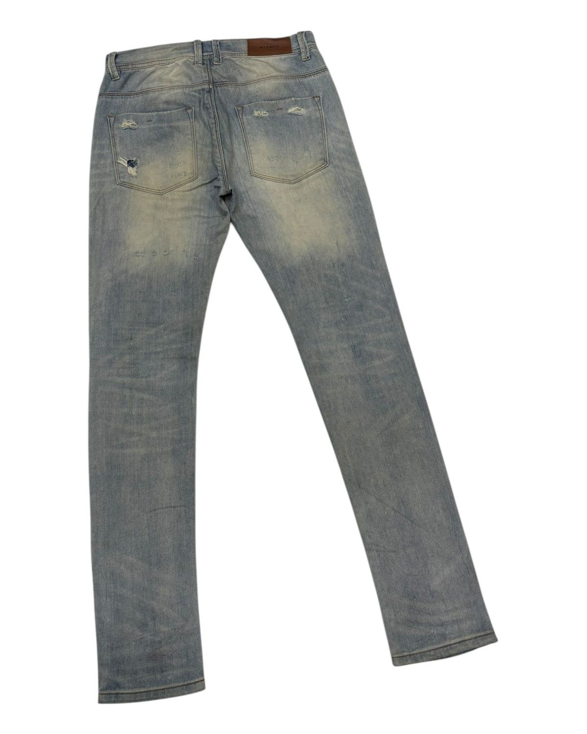 Stampd STAMPD THRASHED DISTRESSED DENIM JEANS Size US 30 / EU 46 - 4 Thumbnail