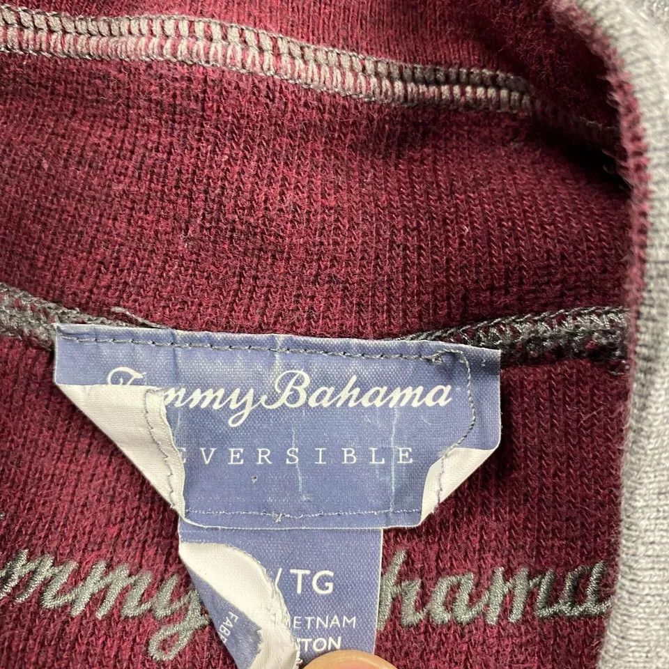 Tommy Bahama Tommy Bahama 1/4 Zip Pullover Men's XL Reversible Sweater Size US XL / EU 56 / 4 - 3 Thumbnail