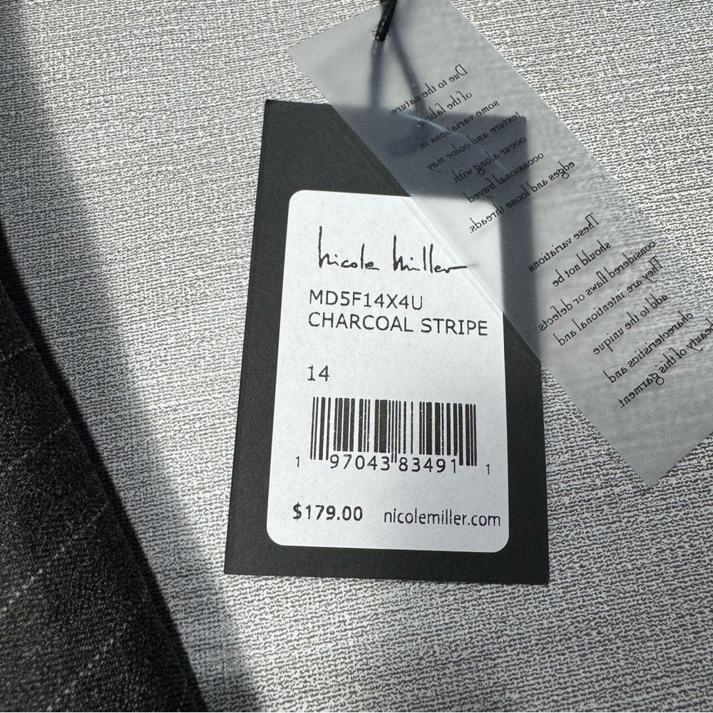 Nicole Miller NWT New $179 Nicole Miller Grey Short Sleeve Asymmetrical H Size XL / US 12-14 / IT 48-50 - 7 Thumbnail