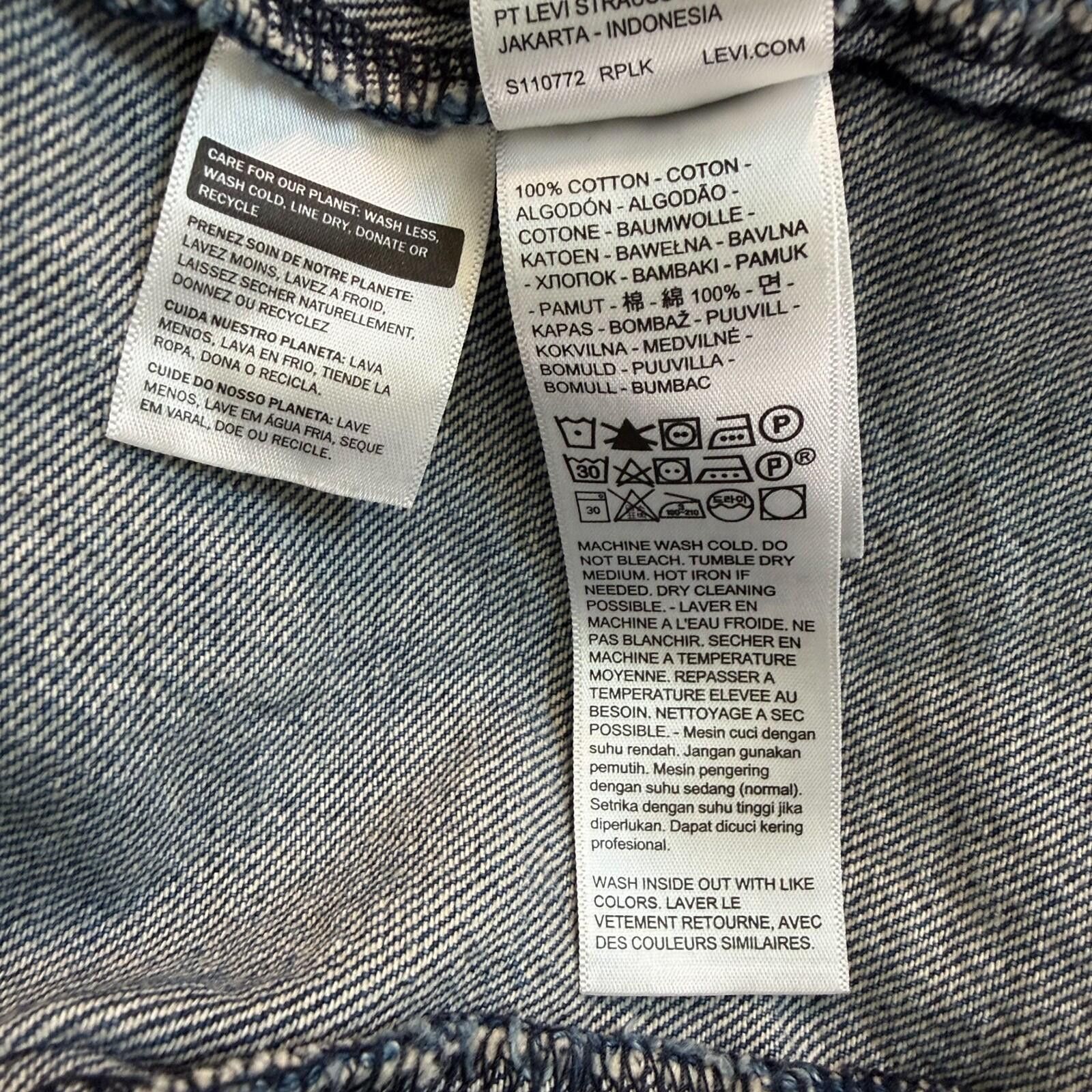Levi's Levi Braided Denim Western Vest Blue Button Vintage Size XL Size XL / US 12-14 / IT 48-50 - 6 Thumbnail