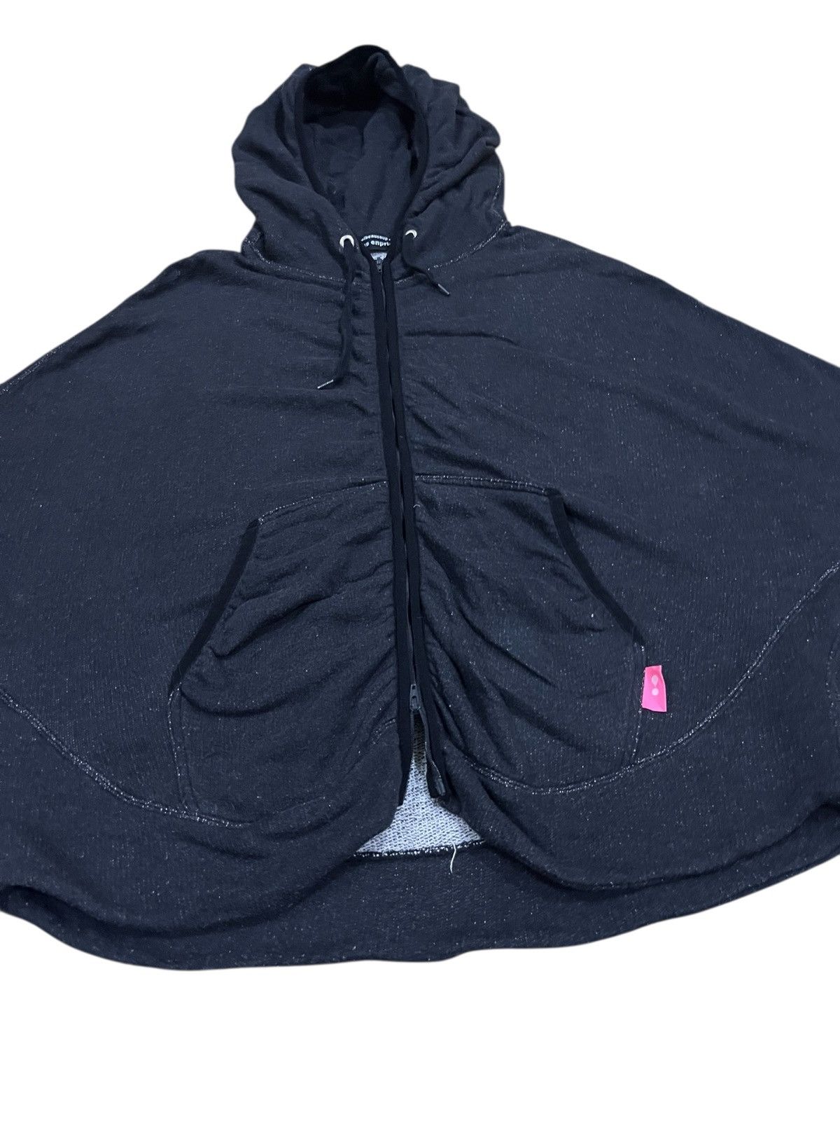 Issey Miyake Mercibeaucoup by issey miyake poncho style hoodie black Size L / US 10 / IT 46 - 4 Thumbnail