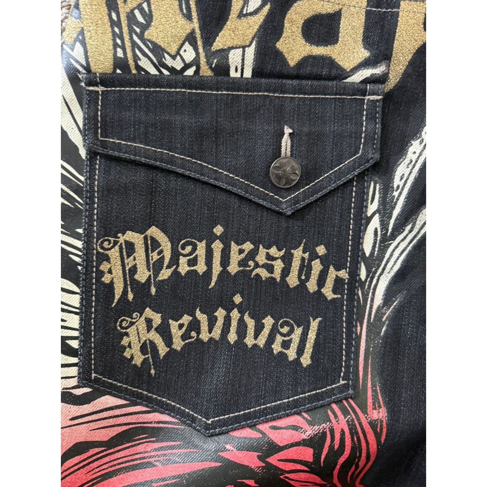 Majestic NWT Vintage Majestic Revival Black Jeans 32/32 Size US 32 / EU 48 - 11 Thumbnail