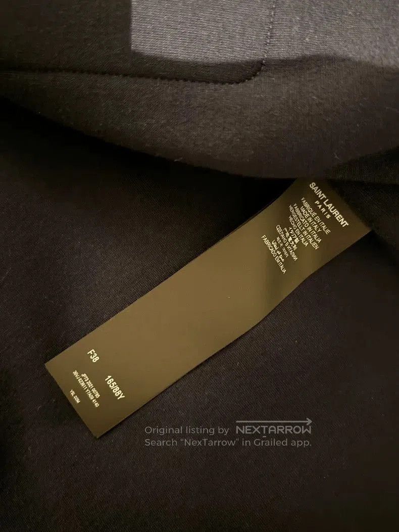 Yves Saint Laurent YSL Blue Buttoned Outerwear Jacket. Size US XXS / EU 40 - 4 Thumbnail
