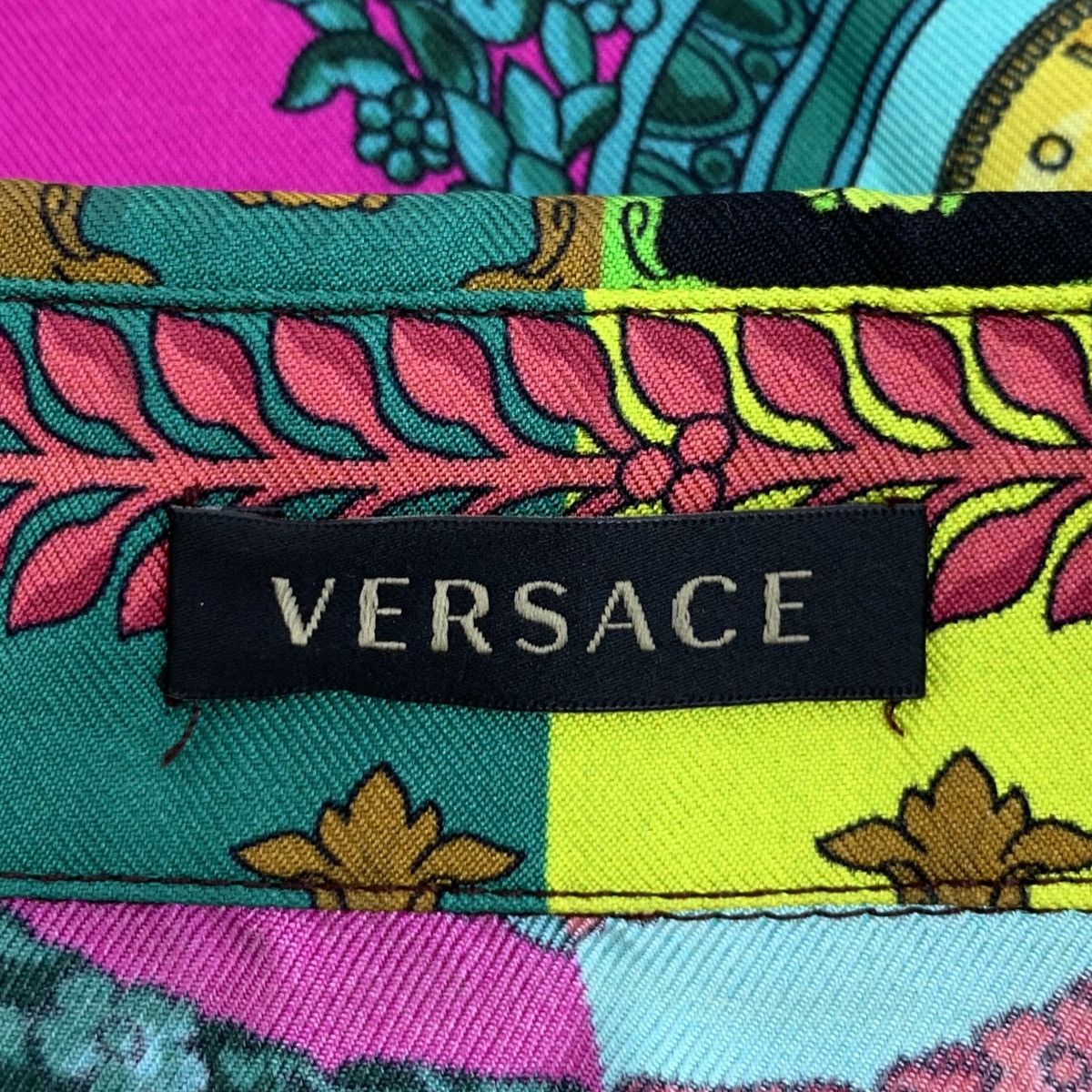 Versace Versace Multicolor Baroque Printed Mulberry Silk Shirt Size S / US 4 / IT 40 - 7 Thumbnail