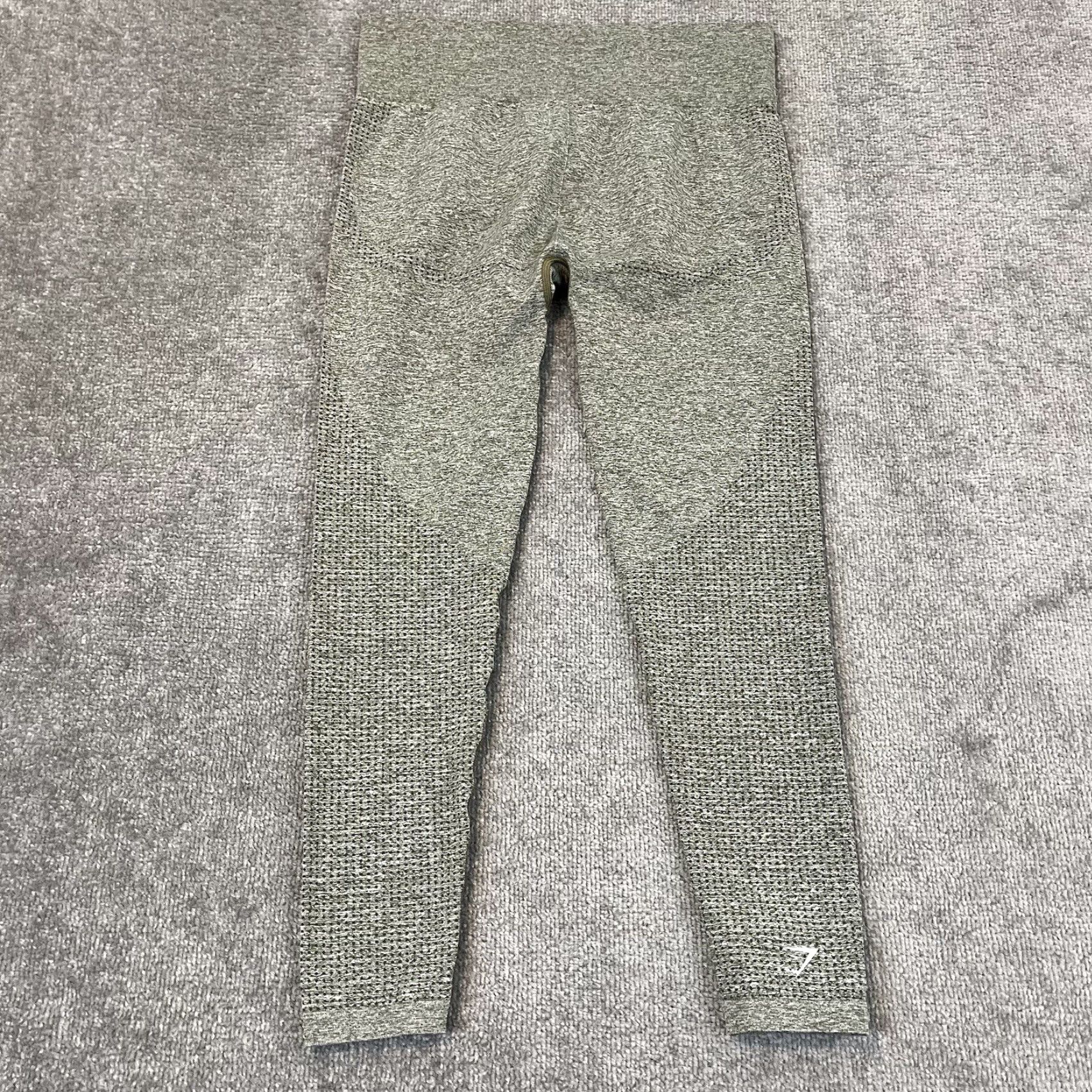 Gymshark VINTAGE Gymshark Women’s Leggings Medium Ankle Heather Green Activewear Workout Lifting Gym Size 32" / US 10 / IT 46 - 3 Thumbnail