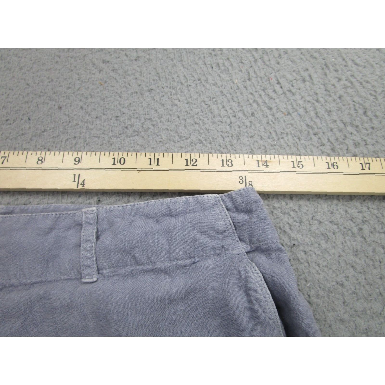 120% Lino 120% Lino Women's M Linen Cargo Pants Gray Straight Leg Casual Pockets Size 32" / US 10 / IT 46 - 4 Thumbnail