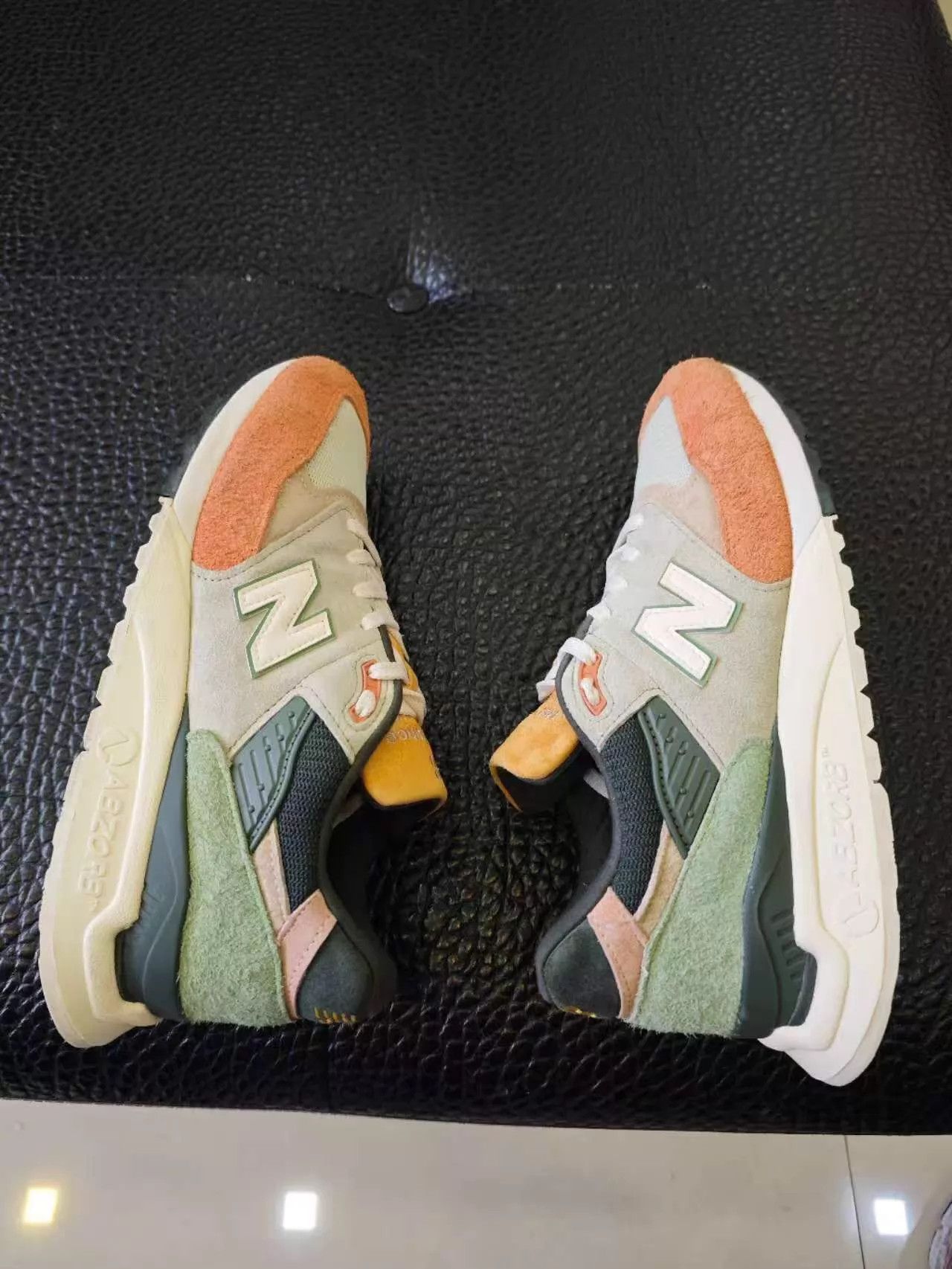 New Balance New Balance 998 US White/Yellow/Green Collab Vintage 43 Size US 10 / EU 43 - 7 Thumbnail
