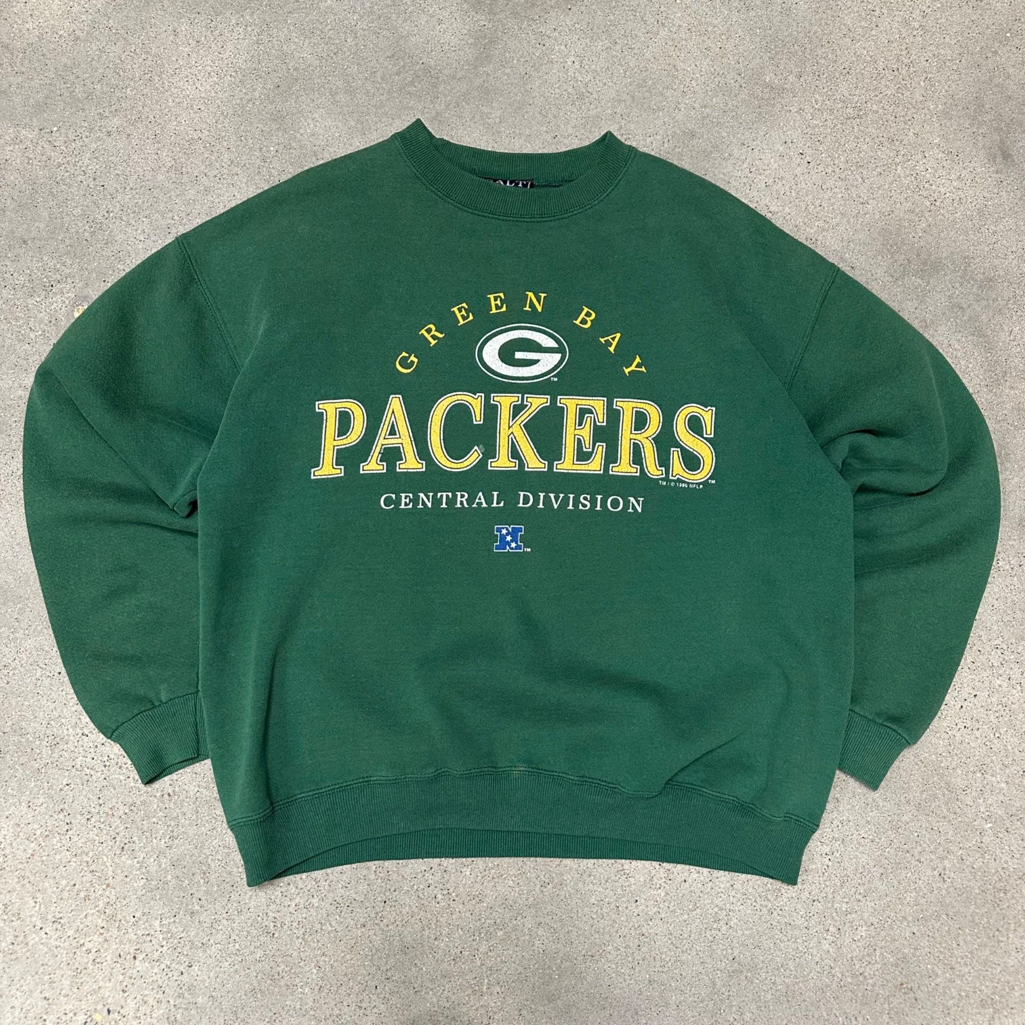 NFL × Vintage Vintage 90s NFL Green Bay Packers Sweatshirt Size US L / EU 52-54 / 3 - 1 Thumbnail