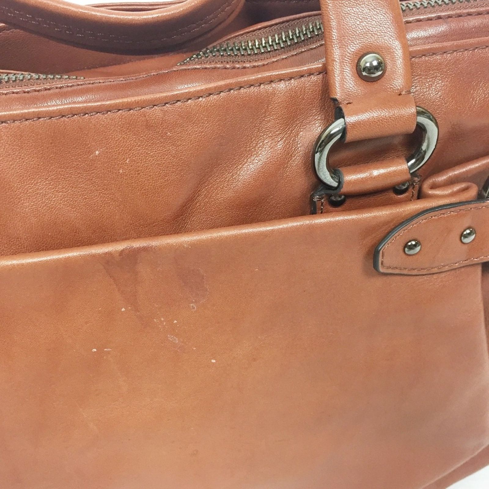 Cole Haan Cole Haan Stephanie H05 Brown Leather Handbag Size ONE SIZE - 4 Thumbnail