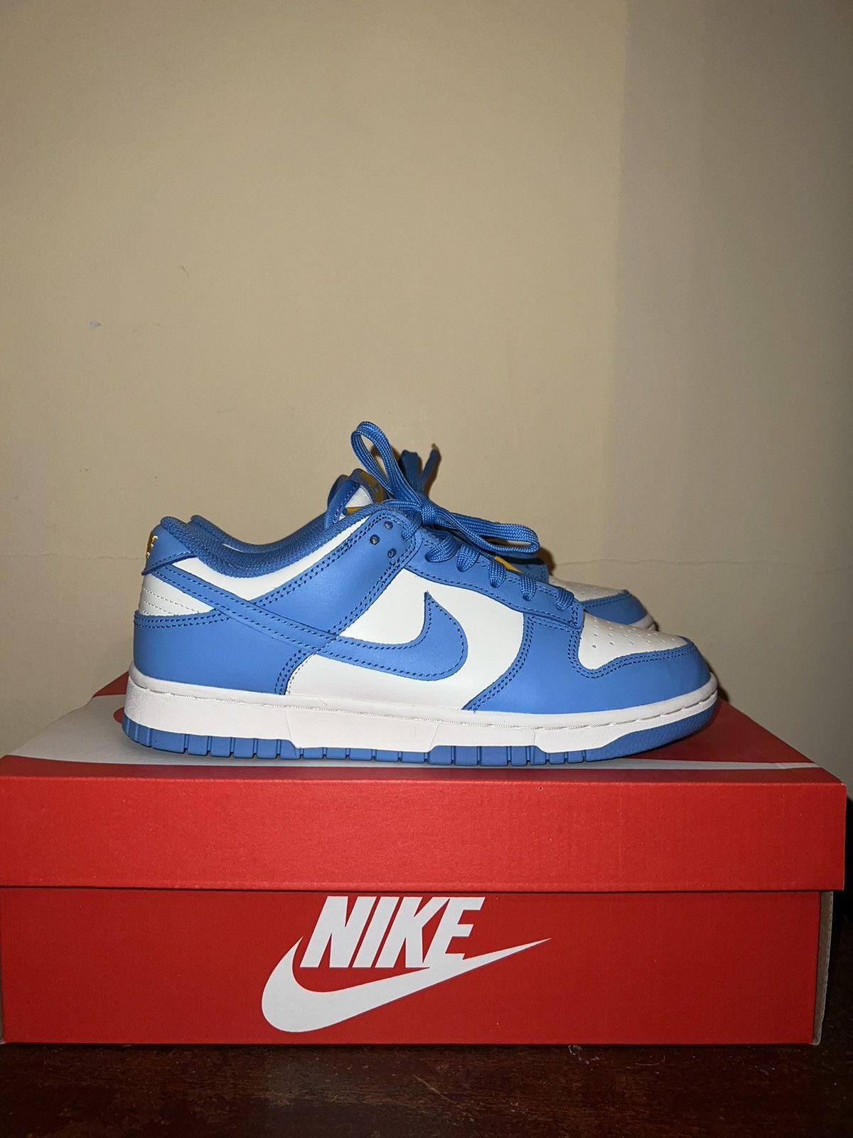 dunk low sail coast university gold