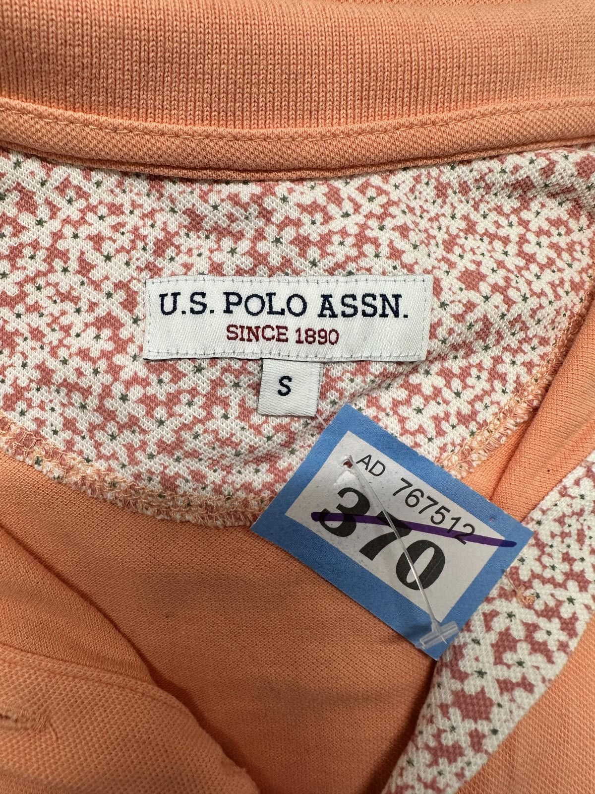 U.S. Polo Assn. U.S. Polo Assn. Women's Short Sleeve Polo Shirt Size S Peach Size S / US 4 / IT 40 - 2 Thumbnail