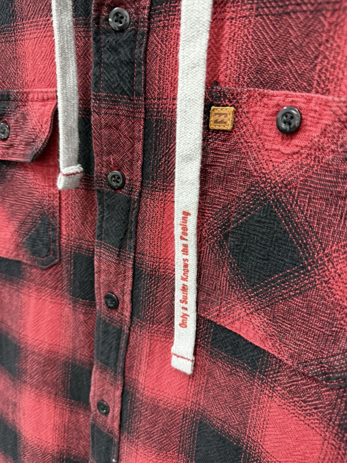 Billabong 🔥 Billabong Flannel Check Hoodie Sweat - L Size US M / EU 48-50 / 2 - 4 Thumbnail