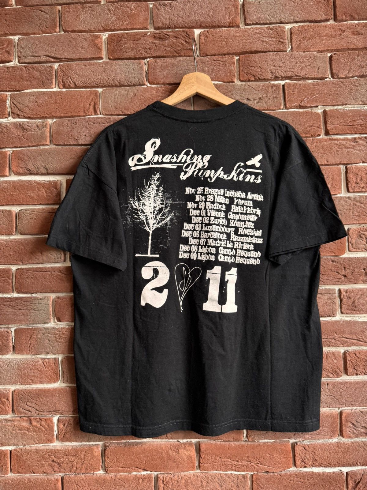Band Tees Smashing Pumpkins ZERO 2011 Tour Grunge Band Tee Black L Size US L / EU 52-54 / 3 - 2 Thumbnail