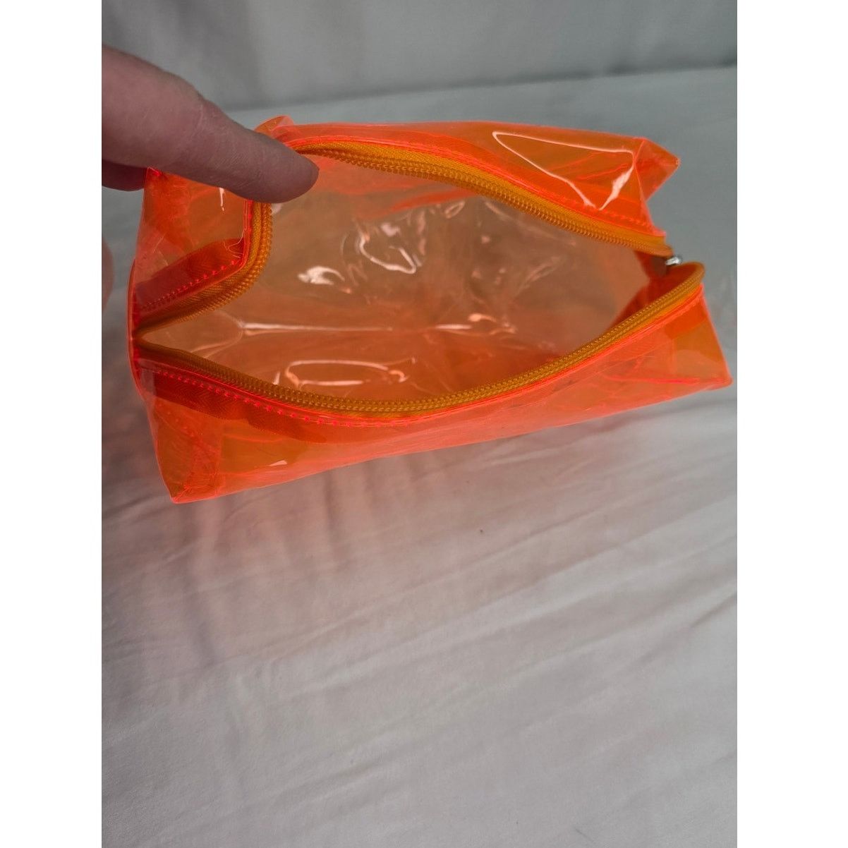 Other Holler and Glow Neon Orange Clear Makeup Bag Cosmetic Size ONE SIZE - 4 Thumbnail