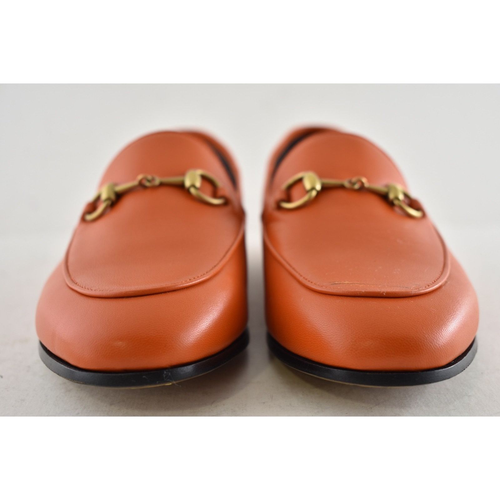 Gucci Gucci Brixton Collapsible Deep Orange Leather Horsebit Size US 6 / IT 36 - 8 Thumbnail