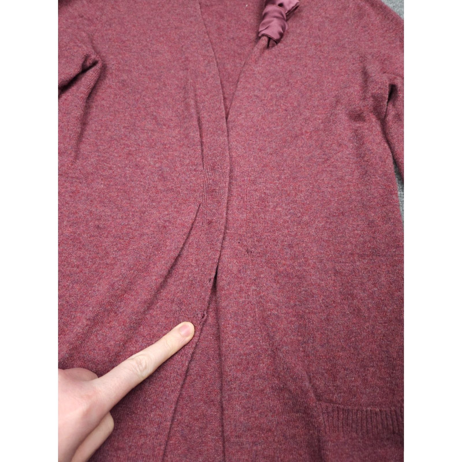 Brunello Cucinelli Brunello Cucinelli Cardigan Sweater Womens XS Pink Cashmere Knit - Holes - Casual Business Size XS / US 0-2 / IT 36-38 - 7 Thumbnail