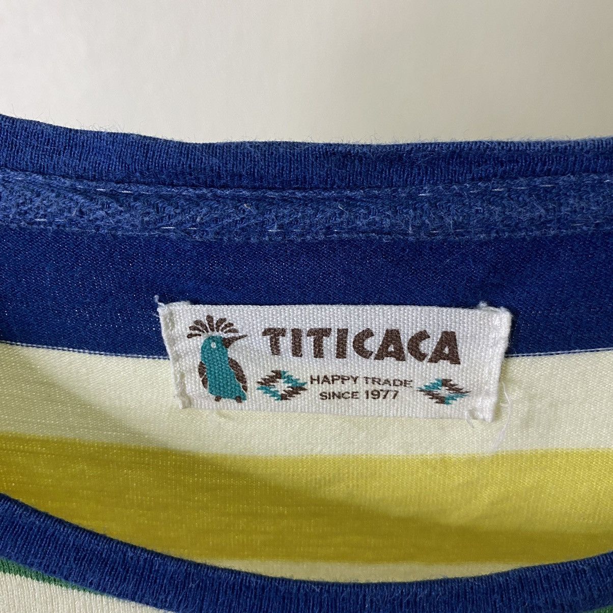 Japanese Brand Titicaca Multicolor Stripes Tee Size US S / EU 44-46 / 1 - 3 Thumbnail