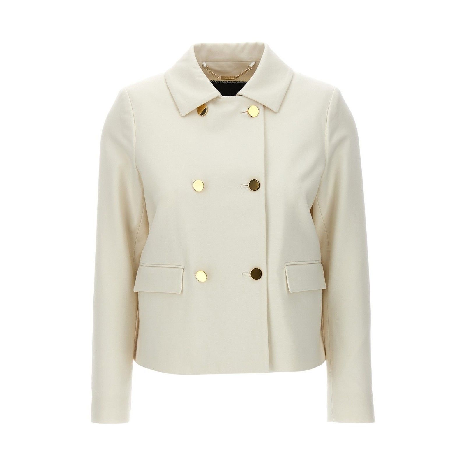 Kiton KITON Cropped Double Breasted White Wool Jacket New & Authen Size S / US 4 / IT 40 - 1 Thumbnail