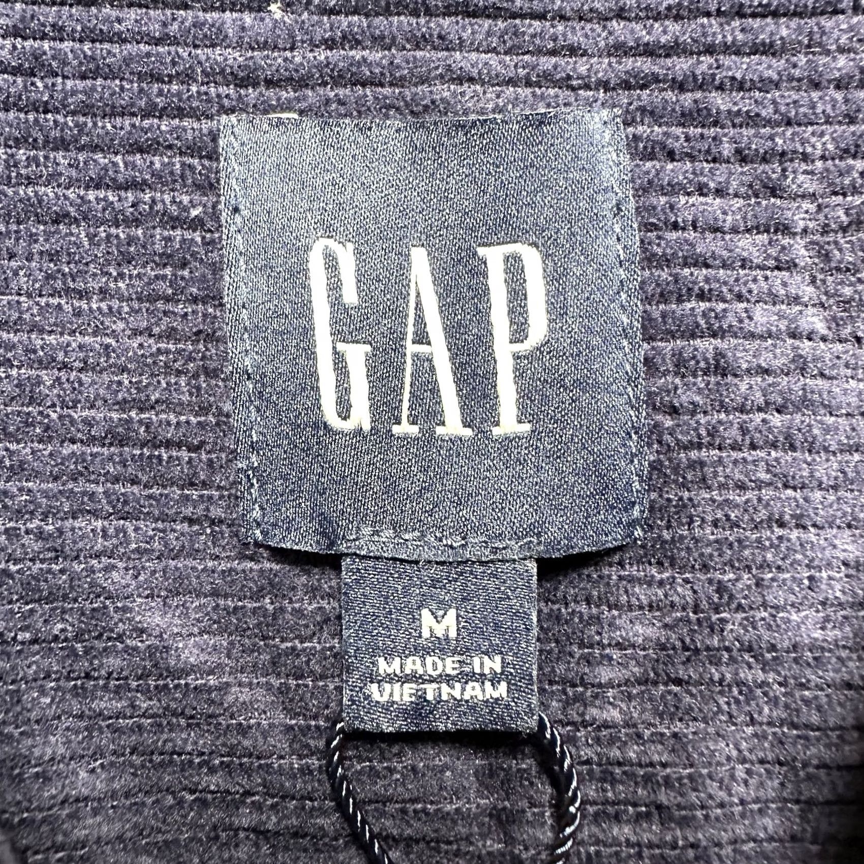 Gap GAP Shirt Mens Medium Eclipse Blue Button Up Corduroy Long Sleeve NWT Size US M / EU 48-50 / 2 - 6 Thumbnail