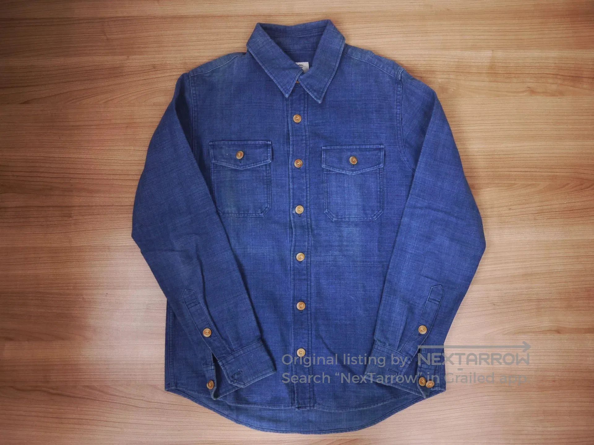 Visvim visvim black elk flannel shirt indigo size 1. Size US S / EU 44-46 / 1 - 1 Thumbnail