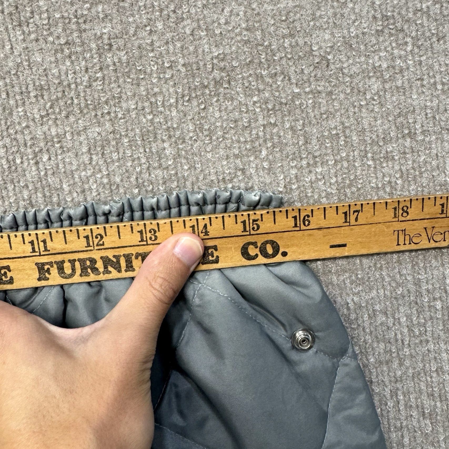 Vintage VINTAGE BVD Insulated Pants Mens M USA Made Hunting Work Wear Snap Front Gray Canvas 50s Straight Ankle 29in Inseam Mens Size US 31 - 6 Thumbnail
