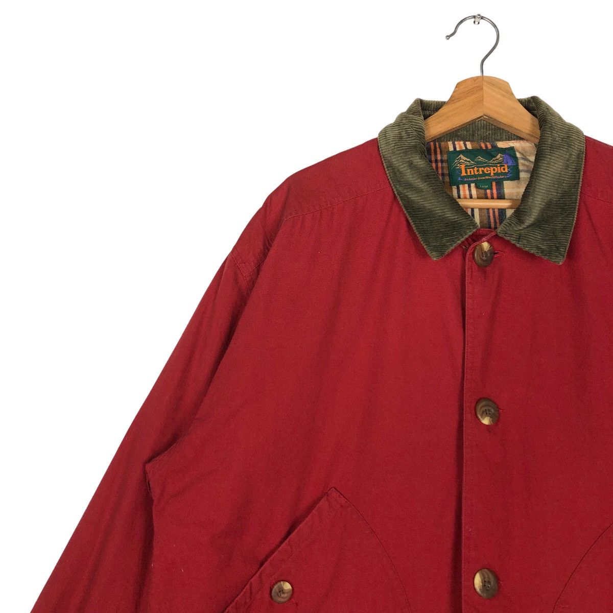 Japanese Brand 🔥90’s Intrepid Chore Jacket Cargo Blanket Lining Tartan Size US L / EU 52-54 / 3 - 7 Thumbnail