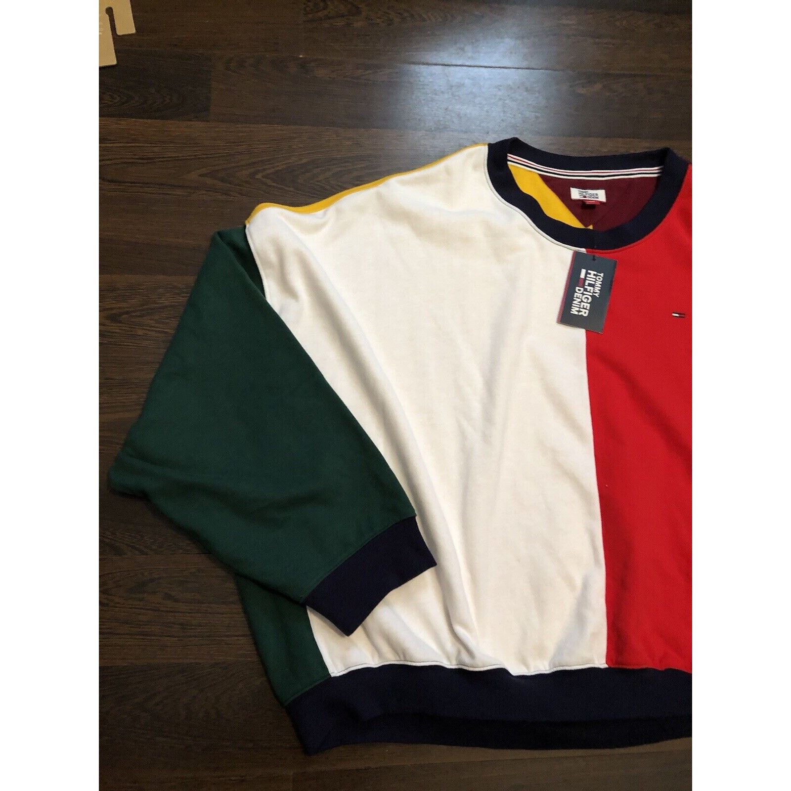 Tommy Hilfiger Tommy Hilfiger Wmns XL Cropped Crew Neck Sweater Oversized Size XL / US 12-14 / IT 48-50 - 2 Thumbnail